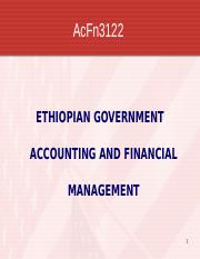 Ethiopian Government  Accounting